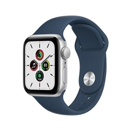 2021 Apple Watch SE (GPS, 40mm) - Aluminiumgehäuse Silber, Sportarmband Abyssblau - Regular - 1