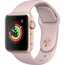 Apple Watch Seires 3 38mm (GPS) - Aluminiumgehäuse Gold Sandrosa Sportarmband (Generalüberholt) - 1