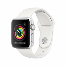 Apple Watch Series 4 40mm (GPS) - Aluminiumgehäuse Silber Weiß Sportarmband (Generalüberholt) - 1