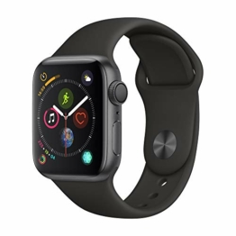 Apple Watch Series 4 44mm (GPS) - Aluminiumgehäuse Space Grau Schwarz Sportarmband (Generalüberholt) - 1