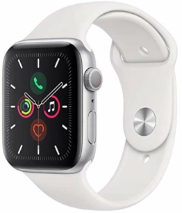 Apple Watch Series 5 44mm (GPS) - Aluminiumgehäuse Silber Weiß Sportarmband (Generalüberholt) - 1
