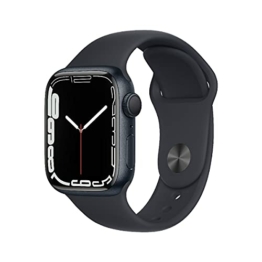 Apple Watch Series 7 (GPS, 41mm) - Aluminiumgehäuse Mitternacht, Sportarmband Mitternacht - Regular - 1