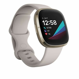 Fitbit Sense - fortschrittliche Gesundheits-Smartwatch mit Tools für Herzgesundheit, Stressmanagement & zur Anzeige von Hauttemperatur-Trends - 1