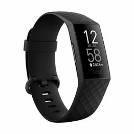 Fitness-Tracker Fitbit Charge 4 mit GPS, Schwimmtracking & bis zu 7 Tage Akkulaufzeit, Schwarz - 1