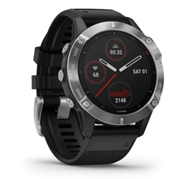 Garmin fenix 6 – GPS-Multisport-Smartwatch mit 1,3 Zoll Display, vorinstallierten Sport-Apps, Garmin Music, Garmin Pay und Smart Notifications. Wasserdicht bis 10 ATM und bis zu 14 Tage Akkulaufzeit - 1
