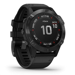 Garmin fenix 6 PRO – GPS-Multisport-Smartwatch mit 1,3 Zoll Display, vorinstallierten Europakarten, Garmin Music und Garmin Pay. Wasserdicht bis 10 ATM und bis zu 14 Tage Akkulaufzeit - 1