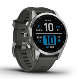 Garmin fenix 7S – schlanke GPS-Multisport-Smartwatch mit 1,2“ Display und Touch-/Tastenbedienung, TOPO-Karten, über 60 Sport-Apps, Garmin Music und Garmin Pay. Bis zu 11 Tage Akkulaufzeit, wasserdicht - 1