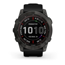 Garmin Fenix 7X Sapphire SOLAR Schwarz/Schiefergrau Titan - 1