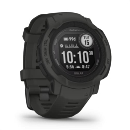 Garmin Instinct 2 Solar – GPS-Smartwatch mit unendlicher Akkulaufzeit im Smartwatch-Modus, über 40 Sport-Apps, Smart Notifications, Garmin Pay, Trainingszustand, Fitnessalter, Schlafanalyse uvm - 1