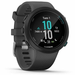 Garmin Swim 2 GPS-Schwimmuhr mit Herzfrequenzmessung unter Wasser und speziellen Schwimmfunktionen, Schwimmbad-/Freiwasser-Modus, GLONASS, GALILEO, Sport-Apps, 7 Tage Akkulaufzeit, Grau - 1