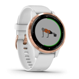 Garmin vívoactive 4S – schlanke, wasserdichte GPS-Fitness-Smartwatch mit Trainingsplänen & animierten Übungen. Für schmale Handgelenke, 20 Sport-Apps, 7 Tage Akkulaufzeit, kontaktlos Bezahlen, Musik - 1