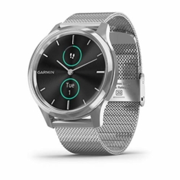 Garmin vivomove Luxe Smartwatch mit Milanaiseband 010-02241-03 - 1