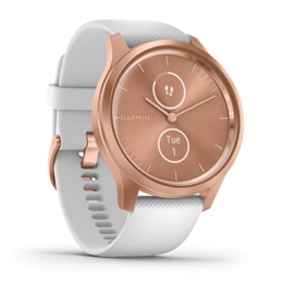 Garmin vívomove Style – stilvolle Hybrid-Smartwatch mit 2 brillanten AMOLED-Farbdisplays, Sport-Apps und Fitness-/Gesundheitsdaten, wasserdicht, 5 Tage Akkulaufzeit, Fitness Tracker, connected-GPS - 1