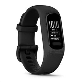 Garmin vívosmart 5 – Fitness-Tracker mit extragroßem OLED-Touchdisplay, Gesundheitsfunktion wie Schlafqualität und Herzfrequenzmessung. Bis zu 7 Tage Akkulaufzeit, wasserdicht und Notfallhilfe. - 1