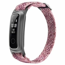 HONOR Band 5 Sport Fitness Armband, Umweltfreundliches Faserarmband mit 2-Wege Tragen Aktivitätsarmband zum Schwimmen Laufen Basketball, Sakura Pink - 1