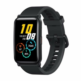 HONOR Watch ES Smartwatch (42mm AMOLED-Display, Herzfrequenzmessung, 50 m wasserdicht, SpO2) Schwarz - 1