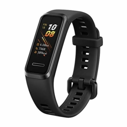 Huawei Band 4 wasserdichter Bluetooth Fitness- Aktivitätstracker mit Herzfrequenzmesser, Sport Band und Touchscreen, Graphite Black - 1