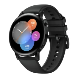 HUAWEI WATCH GT 3 42 mm Smartwatch, lange Akkulaufzeit, ganztägige SpO2-Überwachung, KI-Lauftrainer, genaue Herzfrequenzüberwachung, 100+ Trainingsmodi, Bluetooth-Anruf, Schwarz, 30 Monate Garantie - 1