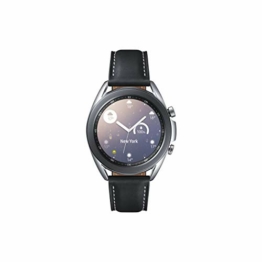 Samsung Galaxy Watch 3, Runde Bluetooth Smartwatch für Android, drehbare Lünette, Fitnessuhr, Fitness-Tracker, 41 mm, Mystic Silver. 36 Monate Herstellergarantie (Deutche Version)[Exkl. bei Amazon] - 1