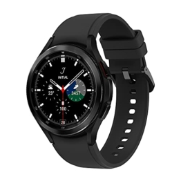 Samsung Galaxy Watch4 Classic, Runde Bluetooth Smartwatch, Wear OS, drehbare Lünette, Fitnessuhr, Fitness-Tracker, 46 mm, Black inkl. 36 Monate Herstellergarantie [Exkl. bei Amazon] - 1