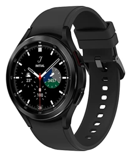 Samsung Galaxy Watch4 Classic, Runde LTE Smartwatch, Wear OS, drehbare Lünette, Fitnessuhr, Fitness-Tracker, 46 mm, Black - 1