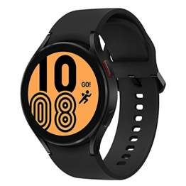 Samsung Galaxy Watch4, Runde Bluetooth Smartwatch, Wear OS, Fitnessuhr, Fitness-Tracker, 44 mm, Black (Deutche Version) - 1