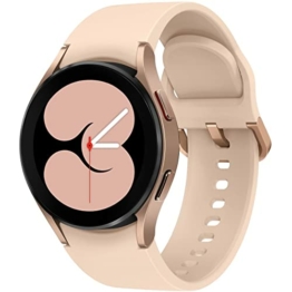 Samsung Galaxy Watch4, Runde LTE Smartwatch, Wear OS, dreh-Bare Lünette, Fit-nessuhr, Fitness-Tracker, 40 mm, Gold (Deutche Version) - 1