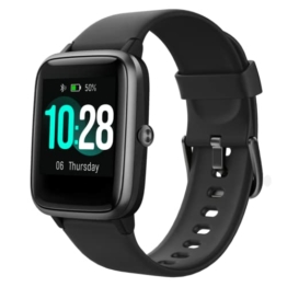 Smart Watch Fitness Tracker Fitness Armband mit herzfrequenz,SmartWatch IP68 Wasserdicht Fitness Uhr Voller Touchscreen mit Musiksteuerfunktion Schlafmonitor Uhren für Damen Herren Kinder (All-Black) - 1