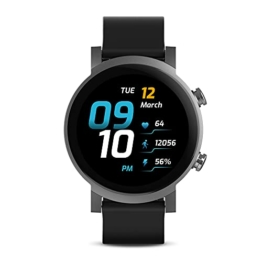 Ticwatch E3 Smartwatch für Herren Wear OS von Google mit Qualcomm Snapdragon Wear 4100+ Dual-System-Plattform Google Pay GPS Herzfrequenzüberwachung Stressmanagement iOS und Android kompatibel - 1