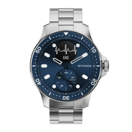 Withings ScanWatch *Horizon* - Hybrid-Smartwatch mit EKG, Herzfrequenzsensor und Oximeter, *SpO2, Schlafüberwachung* - *Blau, 43mm - 1