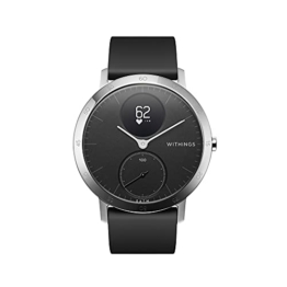 Withings Steel HR - Hybrid Smartwatch - Aktivitätstracker mit Connected GPS, Herzfrequenzmessungen, Schlafüberwachung, Smartphone-Benachrichtigungen, wasserdicht und einer Akkulaufzeit von 25 Tagen - 1